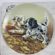 1991 Knowles Collector Plate "Puppy Tales" Plate 5 in Field Trips Collection