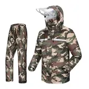 Reusable 100% Air & Waterproof Unisex Raincoat Print Snow Suit Windcheater