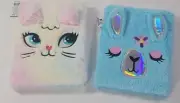 Girls Activity Journals 80 Pages Fuzzy Llama and Kitty- New With Tags Lot of Two