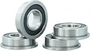 SF698-2RS Flange Bearing 8x19x6 Mm 10PC Double Sealed Stainless Steel Flanged SF698 RS Ball Bearings SF698 2RS(SF698RS-P0-10PC)