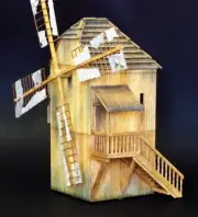 Plus Model 1/35 Windmill (Laser Carved Wooden Parts)