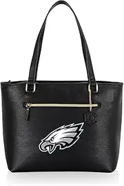 PICNIC TIME NFL Philadelphia Eagles Uptown Cooler Tote Bag, Insulated Purse Lunch Bag, Stylish Beach Bag Soft Cooler, (Black)