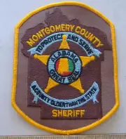 MONTGOMERY COUNTY SHERIFF ALABAMA FABRIC PATCH