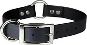 OmniPet Zeta Ring in Center with Dee Dog Collar, 1 x 24, Black