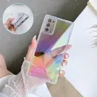 For Samsung Galaxy A14 A32 A53 A72 Transparent Colorful Shiny Crystal Back Case