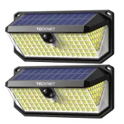 4200Lm 416 LED Solar Lights Outdoor Waterproof, 300° Angle & 3 Lighting Modes...