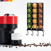 Nespresso Pods Holder for Coffee Pod Holder Organizer Wall Mount under Cabinet C