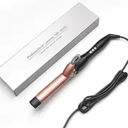Pro Ceramic Curling Iron/Wand - Long-Lasting, Defined Curls, 1 1/4 Inch Hair Curling Iron with Ceramic Coating, Fast Heating Up To 450°F, LED Display
