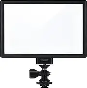 VILTROX L116T On-Camera 3300K-5600K Bi-Color LED Video Light with LCD Display, Dimmable Brightness, CRI 95+ for Conference Podcast Live Broadcast Interview Vlog Lighting (No Batteries)