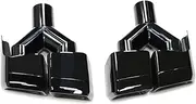 2pcs/lot Quad Car Exhaust Tip Compatible For Benz W212 E63 CLS W204 Exhaust System Nozzle 304 Stainless Steel Muffler Tip(Y Black)