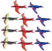 ERINGOGO 48Pcs Foam Dinosaur Airplane Lightweight Gliders for Outdoor Play Easy to Assemble Engaging and Fun Airplane Models for Boys Random Color