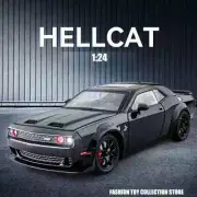 1:24 Dodge Challenger Srt Hellcat Alloy Car Model Diecasts Metal Sports Car Toy