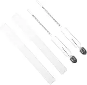 CRILSTYLEO Scale Hydrometer for Milk Lactate Testing Lightweight Sturdy Pcs Set Glass Iron Sand Material
