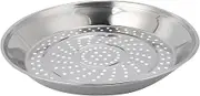 ABOOFAN Stainless Steel Steamer Rack with Holes Food Steaming Plate for Wok Resistant Kitchen Cookware for Veggies Fish Tamales More