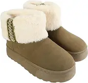 [LEE COOPER] Girl's Bottes Fourrées Fille Slipper, 37 EU, Girl, 37 EU