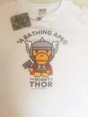 A Bathing Ape 2015 Marvel Comics The Mighty Thor Size LARGE NEW WITH Tags White