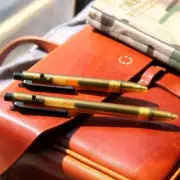 EDC PEI Titanium Alloy Pocket Ballpoint Pen Signature Writing Student Office Pen