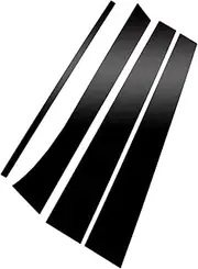 HOUV 8pc/Set Door Window Trim Pillar Panel Posts Decal Cover Kit Gloss Black Fit for Buick Enclave 2008-2012 2013 2014 2015 2016 2017