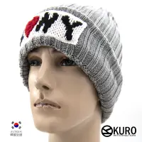 在飛比找蝦皮商城優惠-KURO-SHOP韓國進口 灰色 I Love NY 針職帽