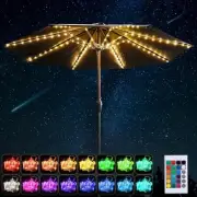 Patio Umbrella String Lights04 Bright LEDs6 Colors 4 Modes USB Battery 1