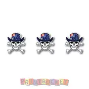Aussie flag skull Helmet sticker 3 x 60mm quality water/fade proof vinyl