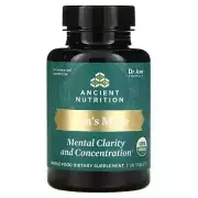 2 X Dr. Axe / Ancient Nutrition, Lion's Mane, Mental Clarity And Concentration,