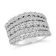 Anna Zuckerman 5 O'Clock 3 Carat Cocktail Ring in Platinum at Nordstrom