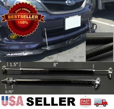 Carbon 8"-11" Support Rod Bar Tie For Honda Acura Bumper Lip Diffuser splitter (for: Honda Civic)