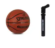 Spalding Cross Over Basketball For Adult Game Ball Size 7 With Air Pump