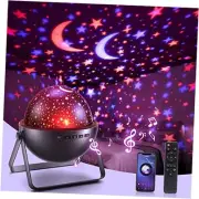 ONEFIRE Night Light Projector for Kids, Bluetooth Music Star Lights for