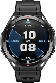 OCS & APS Smart Watch with GPS for Men & Women with 1.43" AMOLED Display & Built-in Fitness | Low Power Consumption | Bluetooth Music & Call | IP68 30m Waterproof | iOS and Android Compatible - Black