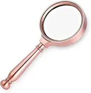 Meichoon 10X Handheld Magnifying Glass,Reading Magnifier with 75mm Lens,Practical Tool for Seniors&Kids for Reading Book,Inspection,Coins,Insects,Rocks,Map,Crossword Puzzle