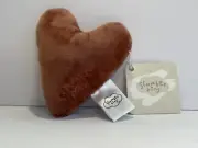 Slumberkins Plush Heart 3" Rust Color Replacement Additional for Otter NWT