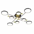 Modern LED Chandelier Light Living Room Bedroom Ceiling Lamp Gold Frame Aluminum