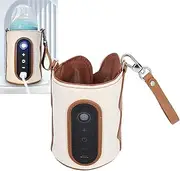 Topyond Bottle Warmer Bag,26 Levels USB Milk Heating, Portable Soft Warming Bag, Lightweight,for Camping, Travel, Baby Bottles,Waterless, On The Go, Car Use