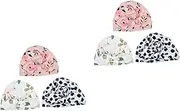 [BESTYASH] Hedging Cap Newborn Bonnet Hats Cute Ear Hat Newborn Hat Sleeping Knotted Hat Knotted Cap Ear Protection Hat Outdoor Hat Polyester Black