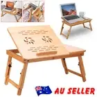 Levede Laptop Table Desk Computer Stand Foldable Bed Tables Work Tray Adjustable
