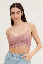Pink Bralette Lace - Size XL, Women's Bralette