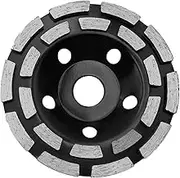 KEWAYO Double Row Diamond Cup - Surface Grinding Wheel, 5 Inch Heavy Duty Turbo Row Segment Grinder Disc Tool for Angle Grinder Polishing and Cleaning Stone/Cement/Marble/Rock/Concrete