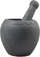 Traditional Grind, Old-Fashioned Stone Mortar Pounding Jar Household Garlic Mortar Kitchen Grinder Pestle Set Medicine Grinder Masher