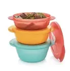 Tupperware Crystalwave Gen II Round Medium Set of 3 NEW