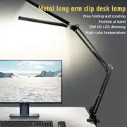LED Long Arm Desk Lamp USB Foldable Colorful Office Study Working 100-240V 15W