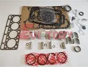 for KUBOTA V1903 Rebuild kit Piston Ring Gasket Bearing kit + Valve Guide + Water Pump