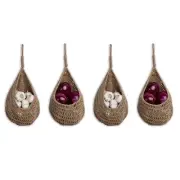 Twine Onion Basket Hanging for Pantry, Potato Garlic Onion Pantry Storage6560