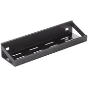 Floating Spice Rack Shelf Wall Mounted Condiment Stand Storage Shelve Organizer 30 x 10 cm - Carbon Black