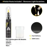 Touch Up Paint For Lamborghini All Models 224521 Nero With Polish Paste