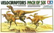 Tamiya Velociraptors, Pack of Six, Dinosaur Diorama Series #5 1/35 60105 ST