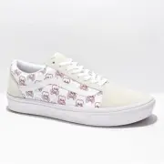 Vans Old Skool ComfyCush Coldheart White Skate Shoes size W-9.5 M- 8