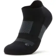 TRAQ by Alegria Unisex Compression Pair of Socks - Black/Grey, Size XL NEW