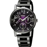 在飛比找森森購物網優惠-WIRED f 魔幻佳人手錶-紫x鍍黑/34mm 5Y66-